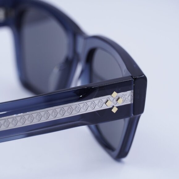 Dior CD DIAMOND S2 30G7 Sunglasses Dark Green Square Frame, Blue Lenses - Picture 5 of 10